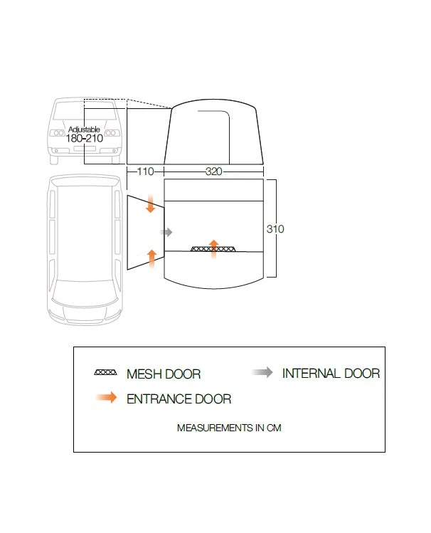 Vango Cove II Poled Drive Away Awning 4 Vango Cove II Poled Drive Away Awning - Image 2