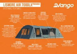 Vango Lismore Air 700DLX Tent Package 19 Vango Lismore Air 700DLX Tent Package -Camping Sales Store Lismore Air 700DLX Package