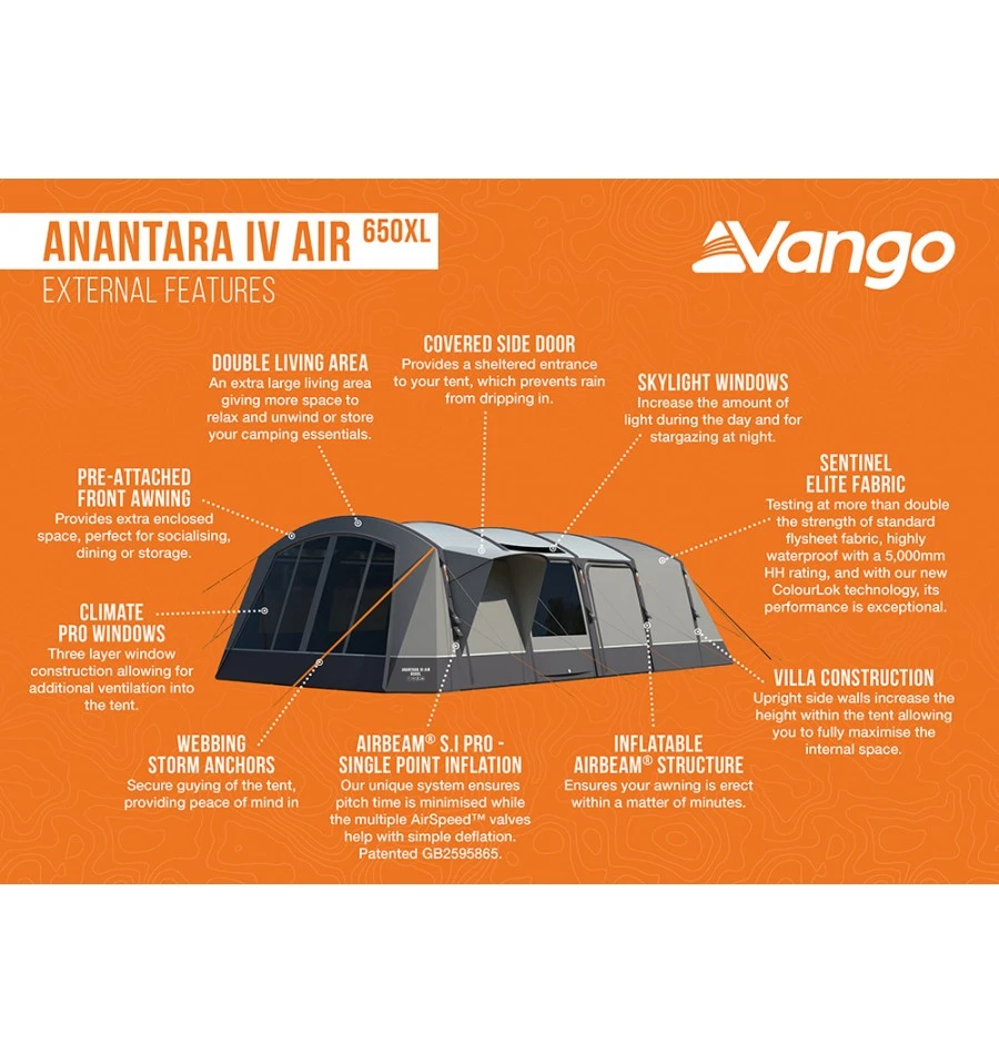 Vango Anantara IV Air 650XL Tent 6 Vango Anantara IV Air 650XL Tent - Image 4