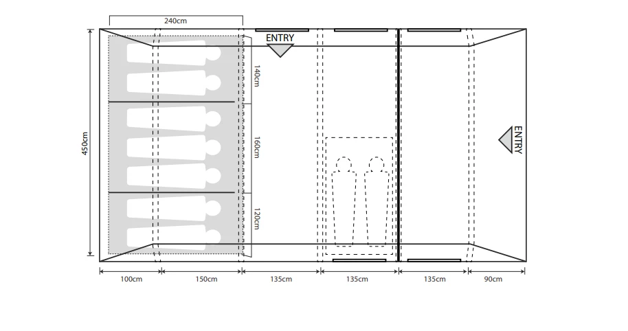 Outdoor Revolution Camp Star 700 Air Tent 4 Outdoor Revolution Camp Star 700 Air Tent - Image 2