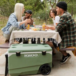 Igloo ECOCOOL Latitude 90 QT Roller Cooler -Camping Sales Store ecocool latitude roller