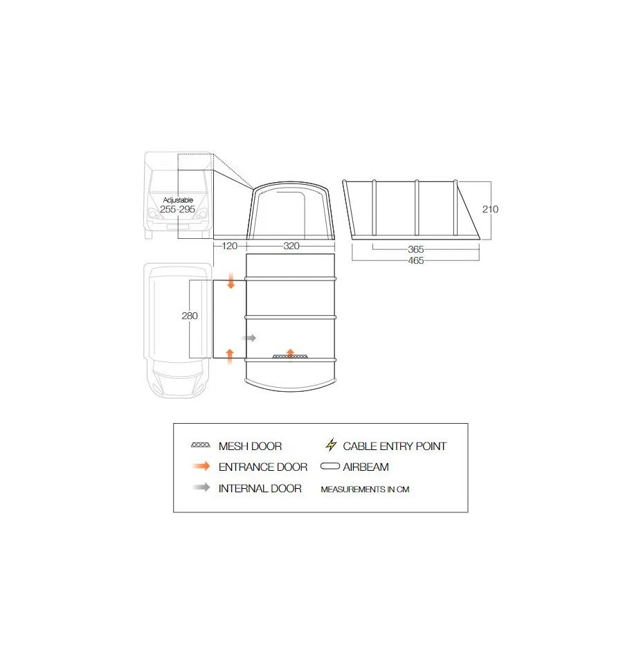 Vango Galli CC Air Tall Drive Away Awning 4 Vango Galli CC Air Tall Drive Away Awning - Image 2