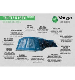 Vango Tahiiti 850XL Airbeam Tent 2023 -Camping Sales Store tahiti air 850xl 2